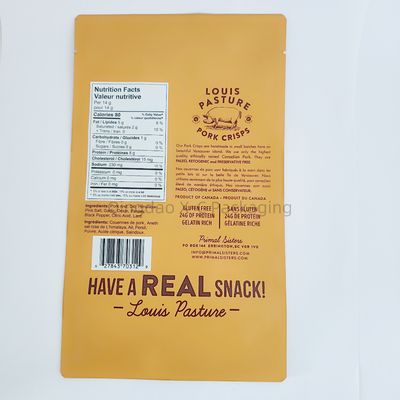 주문 식품 등급 서지 포지 맞춤 패키지 방수 ZipLock 정면 바닥 online manufacture
