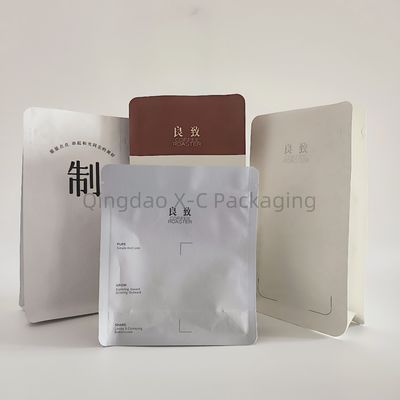 주문 평면 하단 8 측면 밀폐 가방 지프 잠금 한 방향 밸브와 함께 플라스틱 열 밀폐 가방 online manufacture