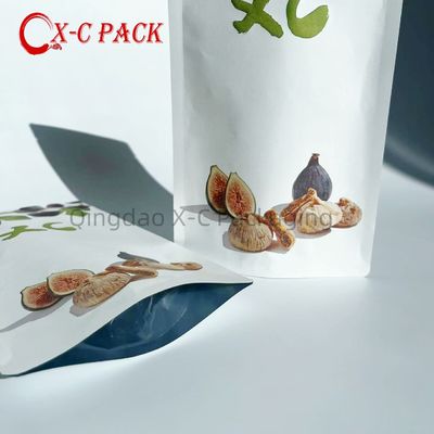 주문 서 서 Zipper 브라운 크래프트 종이 다시 닫을 수 있는 Ziplock 열 밀폐 가능한 식품 저장 Doypack 포장 가방 online manufacture