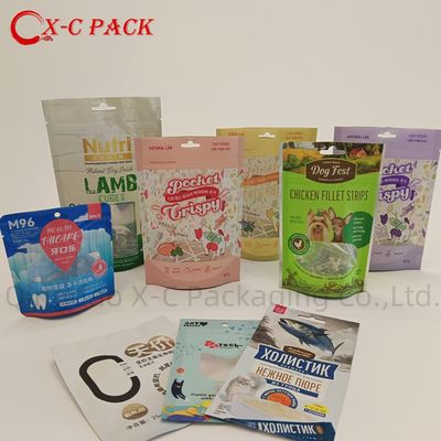 주문 창문 재활용 가능한 플라스틱 애완 동물 음식 포장 알루미늄 서있는 지갑 online manufacture