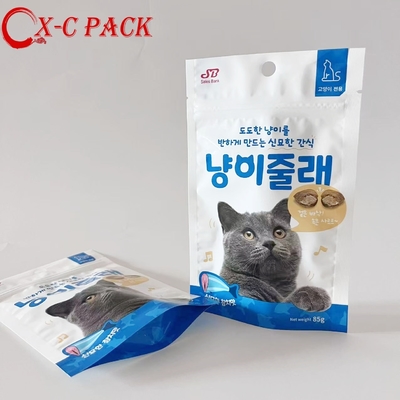 주문 도매 맞춤형 플라스틱 펫 푸드 포장 스낵 고양이 개 습식 펫 푸드 백 스탠딩 파우치 지퍼 포장 백 online manufacture