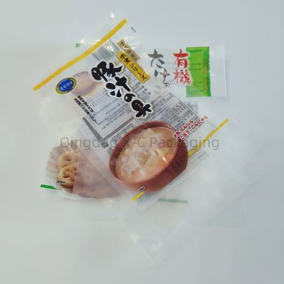 맞춤 인쇄 3 면 봉인 가방 창 열 봉인 플라스틱 간식 포장 가방