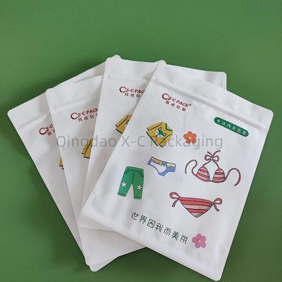 직사각형 면화 종이 봉지 포장 Ziplock 10 색상 주문 인쇄