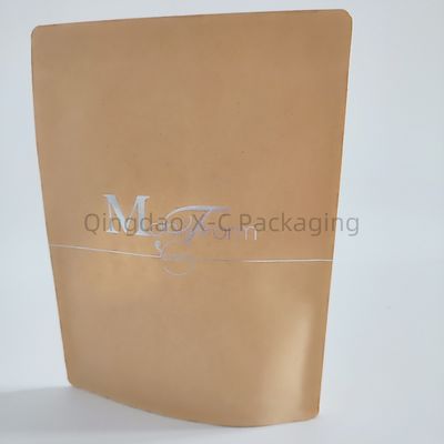 재사용 가능한 간편하게 채워지는 크래프트 종이 쇼핑백, 맞춤형 갈색 종이 운반 가방