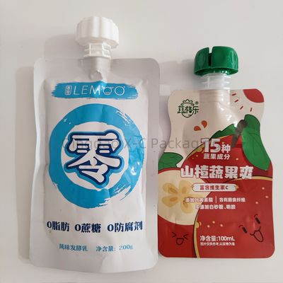 알루미늄 스푸트 서 있는 장벽 포스 액체 포장용 열 밀폐