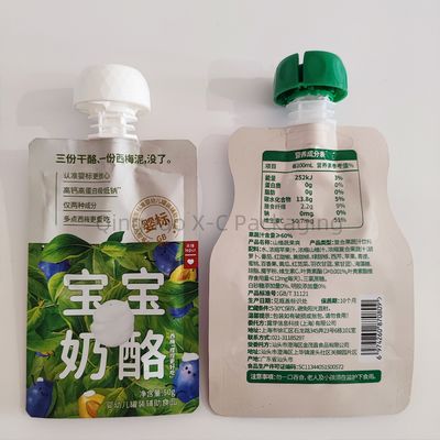 사용자 지정 인쇄 된 스푸트 액체 서있는 포스 유연한 열 밀폐 알루미늄 재료
