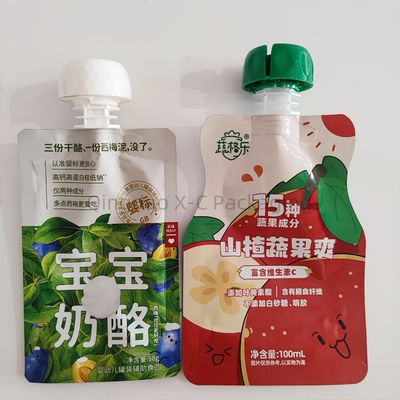 맞춤형 인쇄 스탠드업 가방 코너 또는 상단 스푸트 재사용 노즐