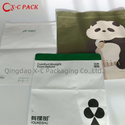 CPE 자체 밀폐 의류 신발과 양말 지퍼 가방 투명 밀폐 편리한 보관 로고를 인쇄 할 수 있습니다 지퍼 잠금 플라스틱 가방